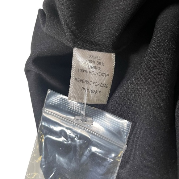 Garnet Hill 100% Silk Geometric Print 3/4 Bell Sleeve Shift Dress Size 6 - Picture 5 of 8